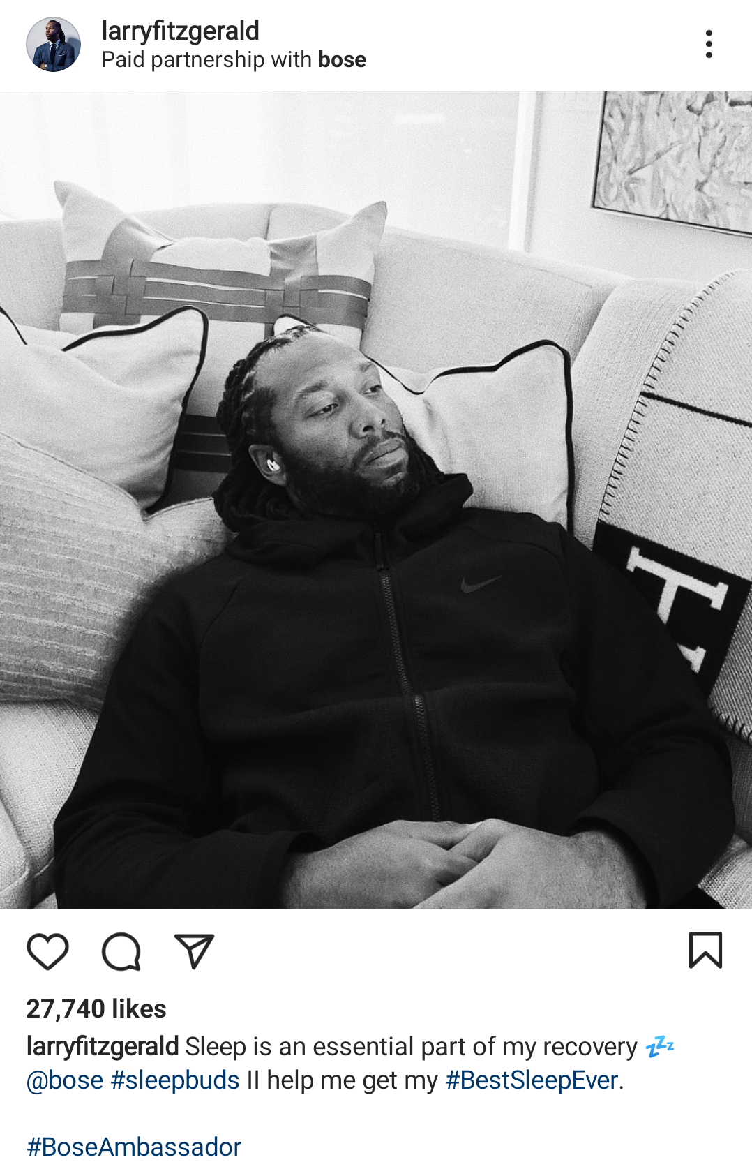 Bose Larry Fitzgerald Instagram