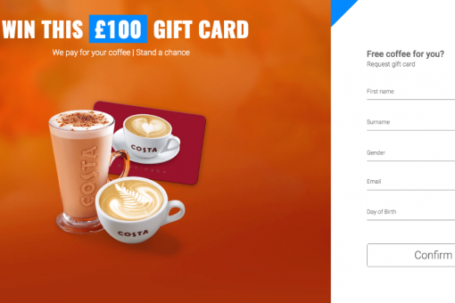 Localized Costa Coffee Landing Page